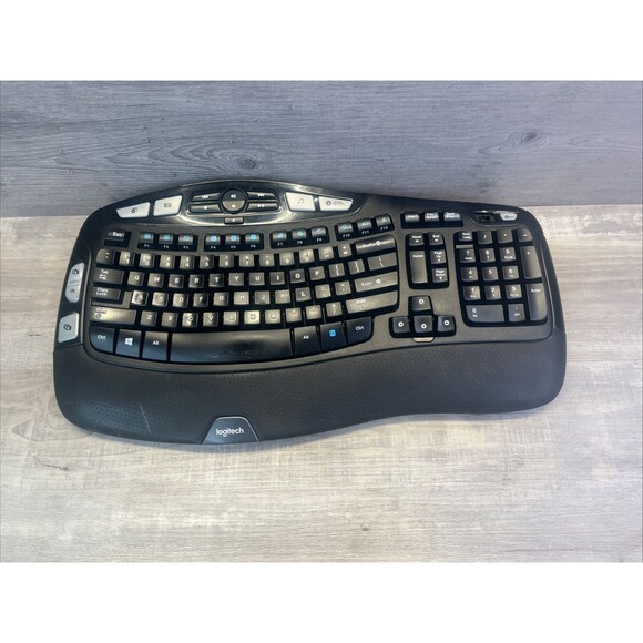 Logitech K350 Comfort Wave Wireless Keyboard ONLY - No Dongle Y-R0053 820-002546 - Picture 1 of 10